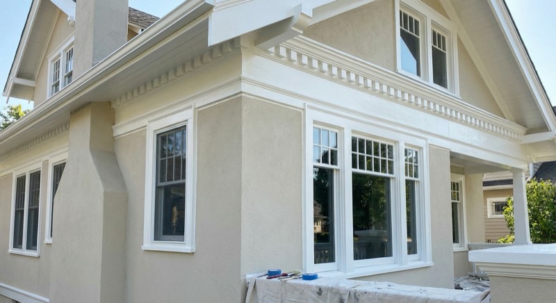 Exterior trim and fascia painting