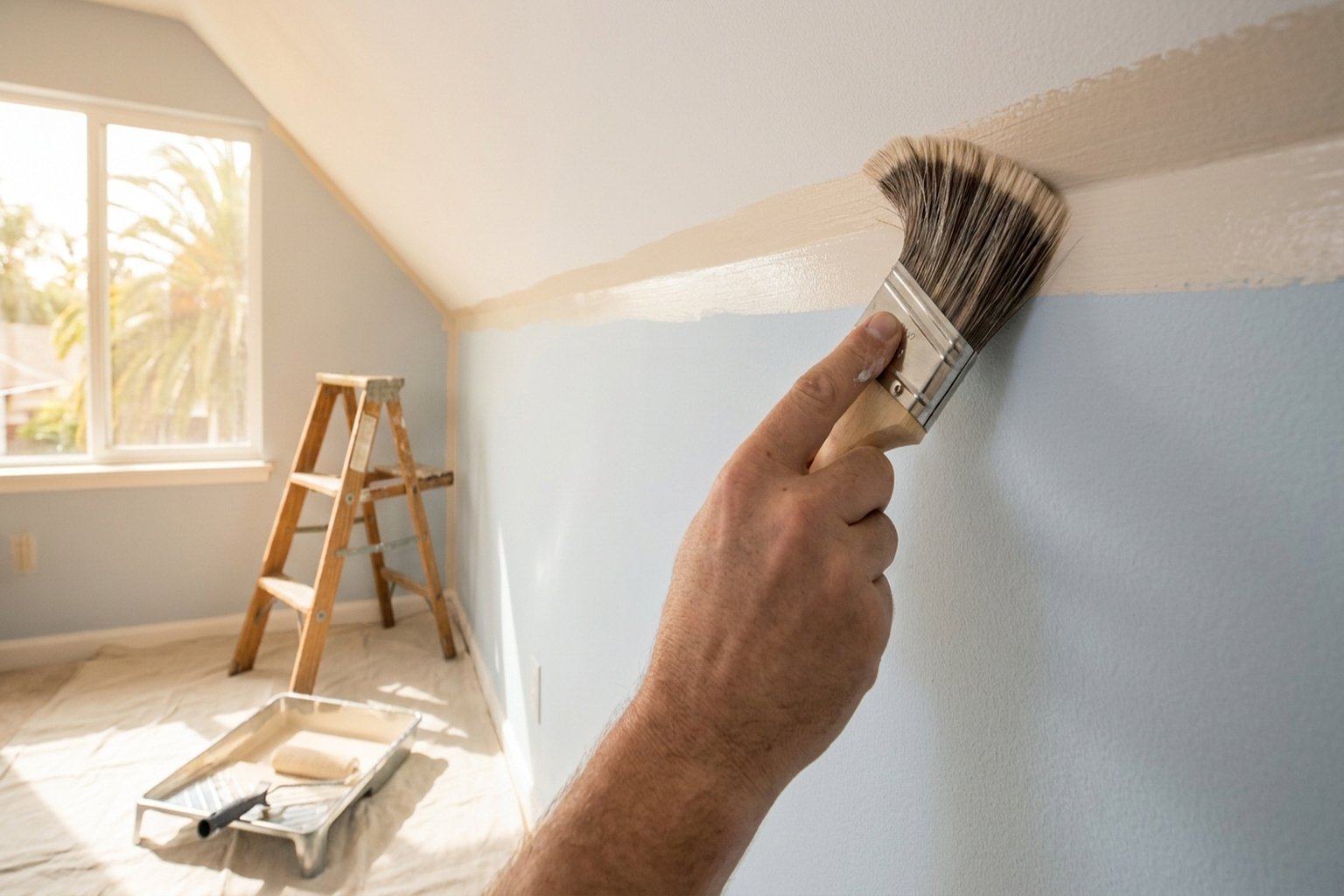 Labor costs make up 60-75% of interior painting project cost