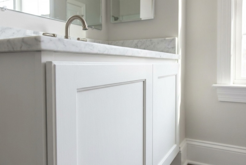 Bathroom trim and vanity painting New Smyrna Beach FL