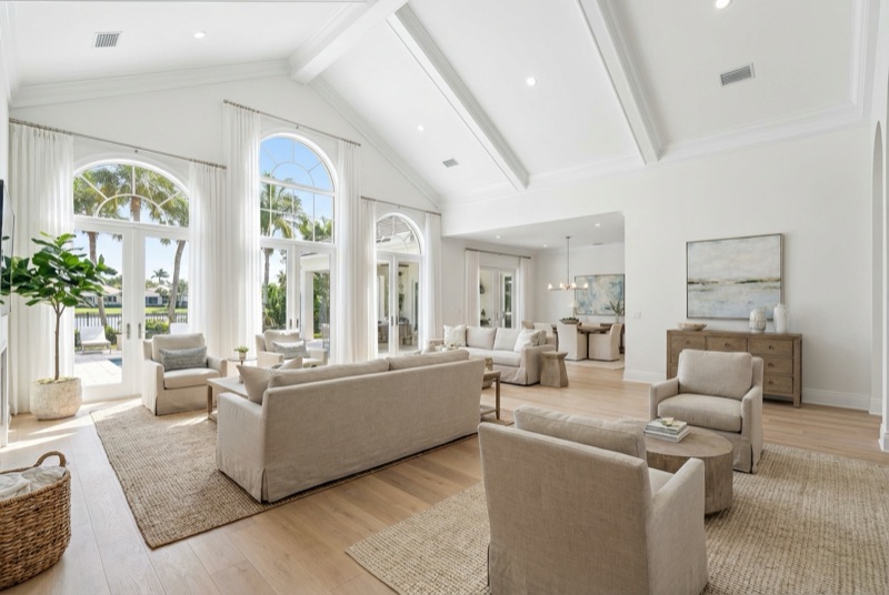 Vaulted ceiling painting New Smyrna Beach FL