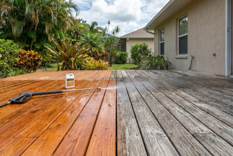 Deck restoration and prep work in New Smyrna Beach FL