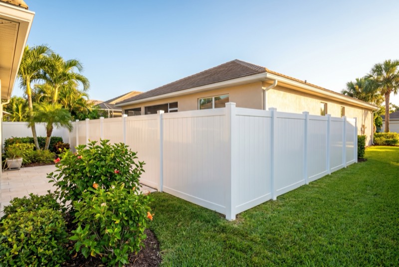 Vinyl fence painting restoration in Volusia County FL
