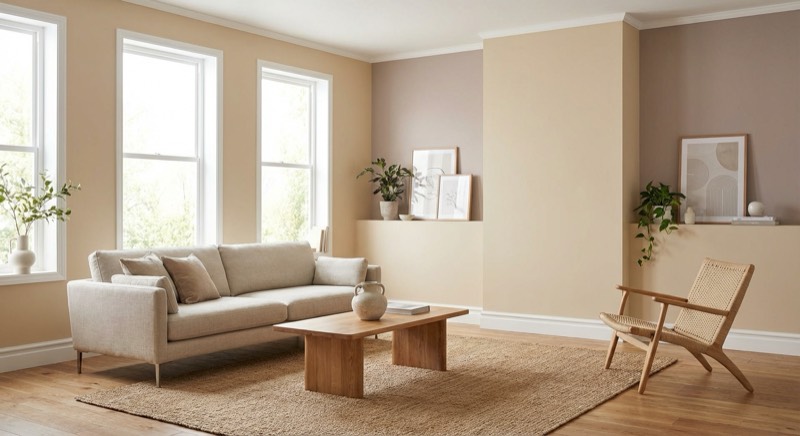 Living room interior painting New Smyrna Beach FL